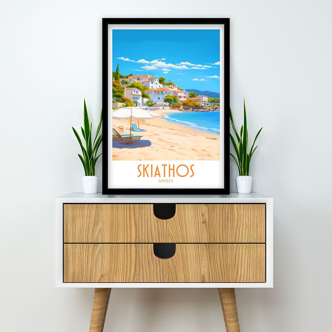 Skiathos Wall Decor Gift Lover Poster - Image 2
