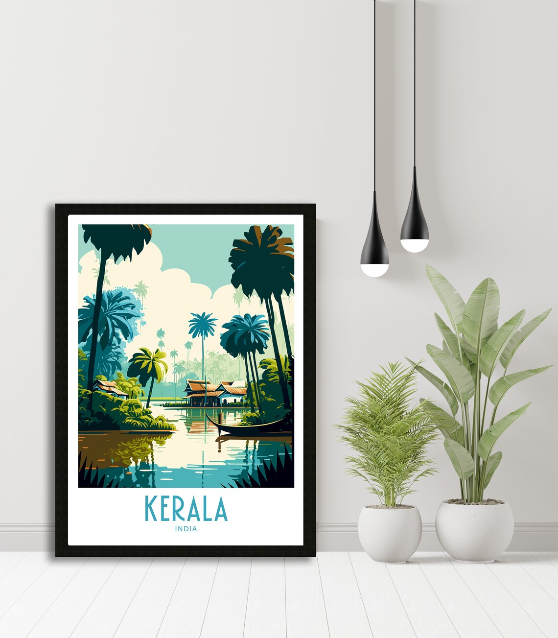 Kerala India Travel Poster, India Scenery Wall Art - Image 5