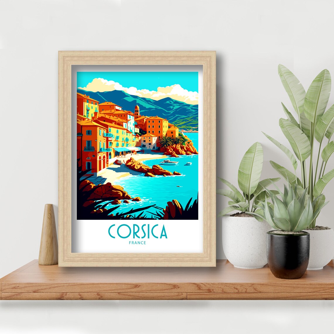 Corsica Travel Poster, France Wall Decor - Image 6