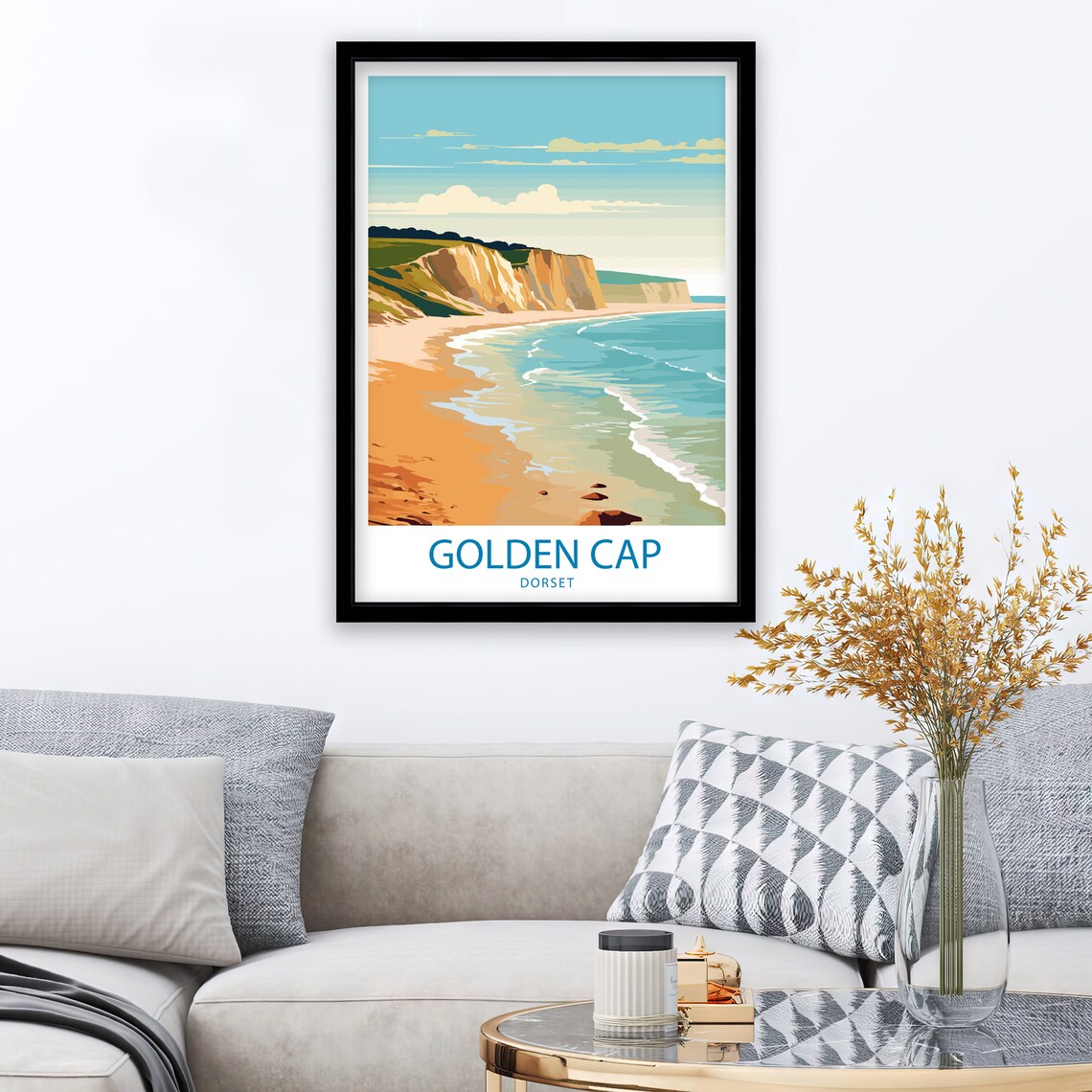 Golden Cap Travel Poster, Nature Wall Decor - Image 2