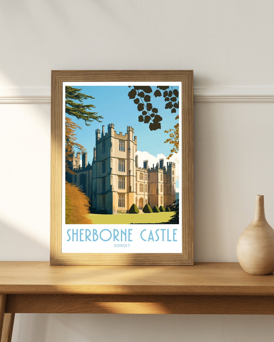 Sherborne Castle Travel Print, Dorset Landmark - Image 4