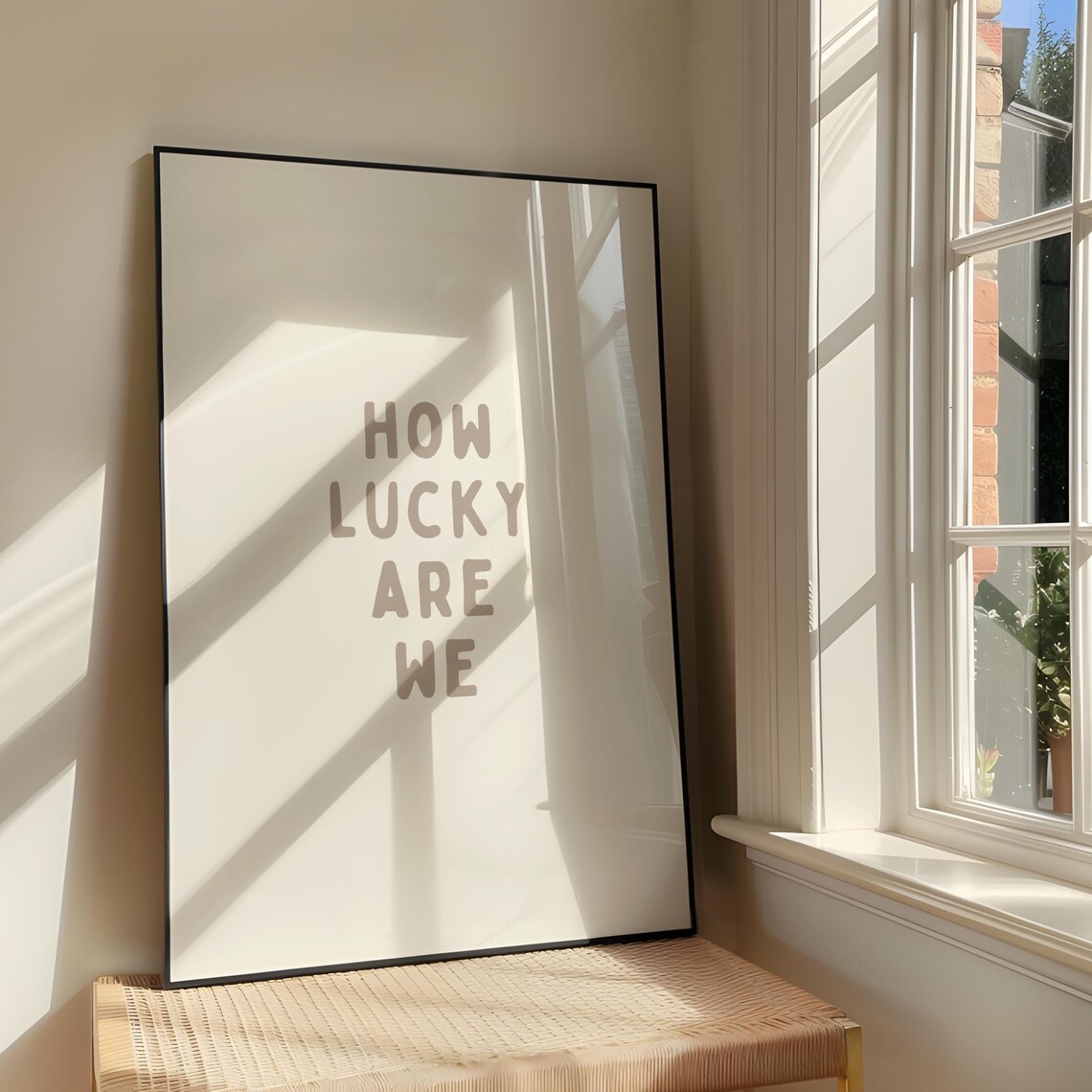 How Lucky Are We Lyrics-Inspired Wall Art Print