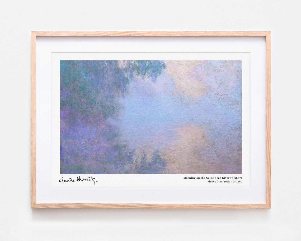 Monet Morning On The Seine Near Giverny Vintage Art Print - Image 4