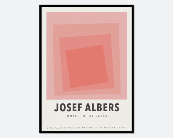 Josef Albers Squares Mid Century Art Print