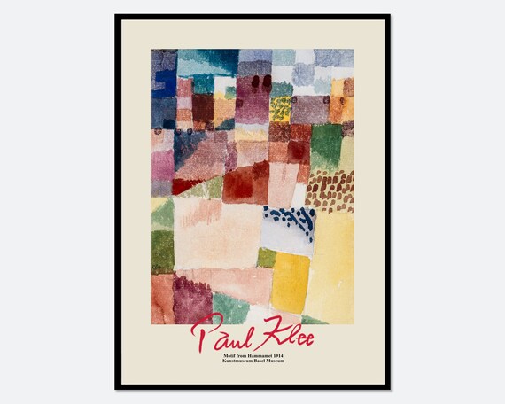 Paul Klee Motif From Hammamet Vintage Poster, Art Print