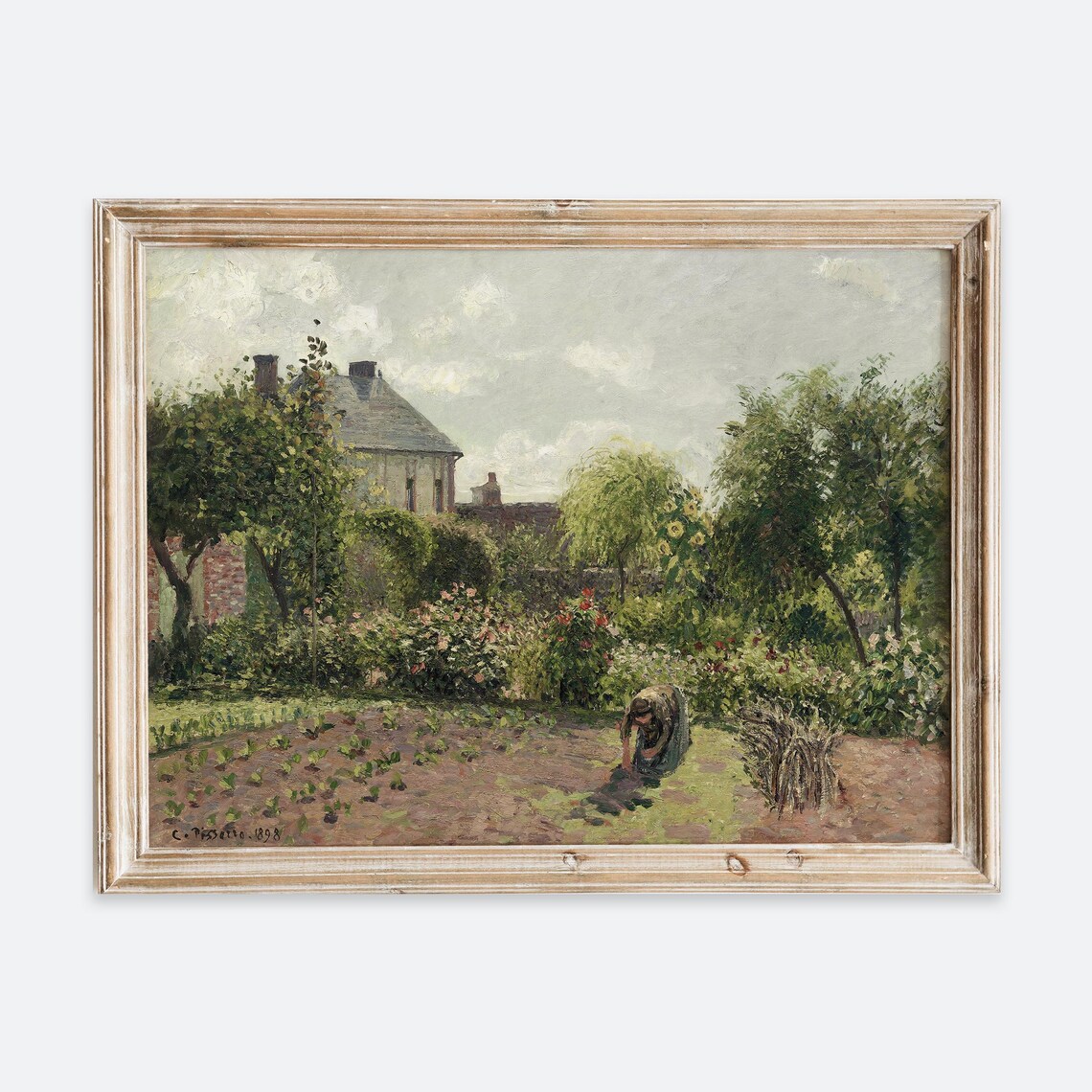 Camille Pissarro Artists Garden At Eragny Art Print