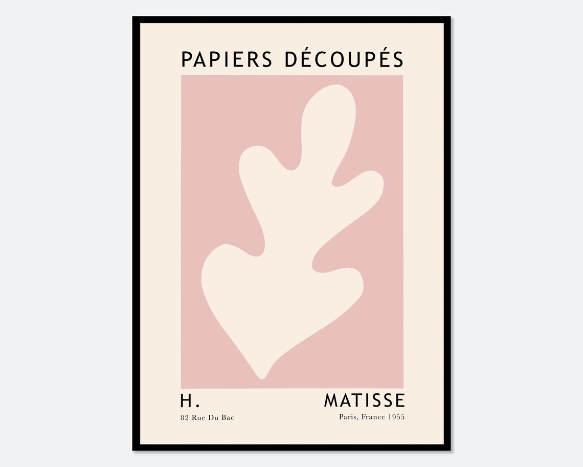 Matisse Cut Outs Vintage Botanical Leaves Poster Art