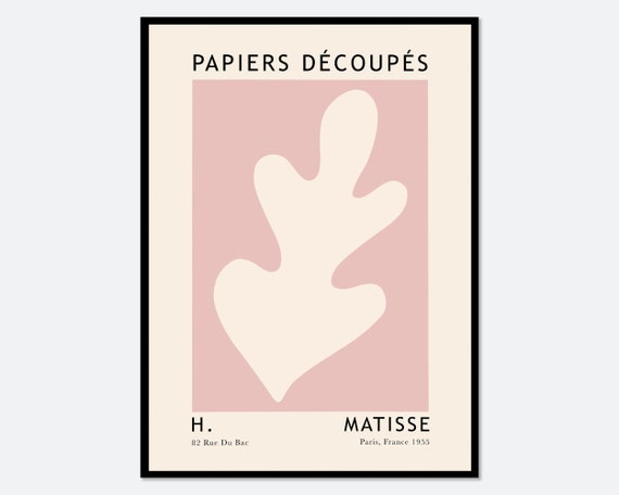 Matisse Cut Outs Vintage Botanical Leaves Poster Art
