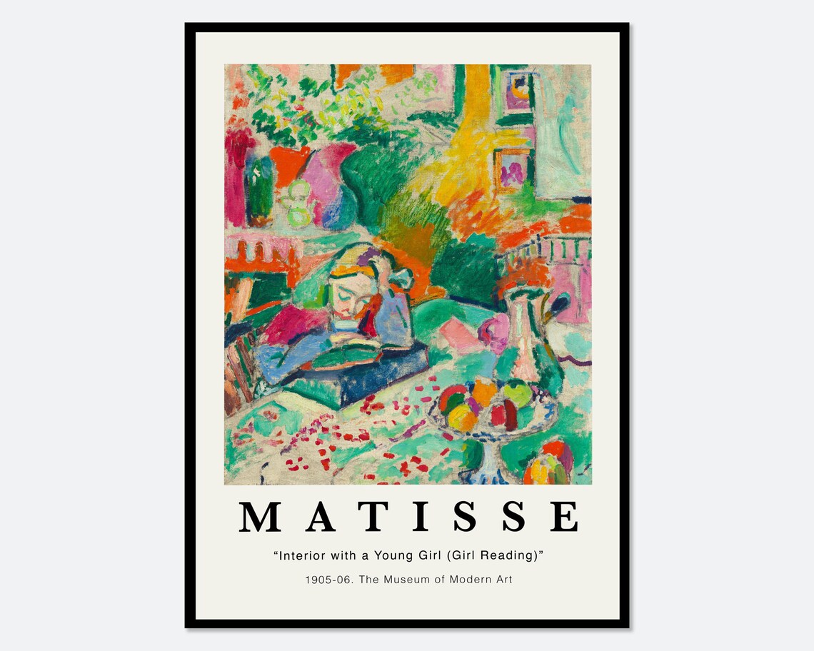 Henri Matisse Interior With A Young Girl Reading