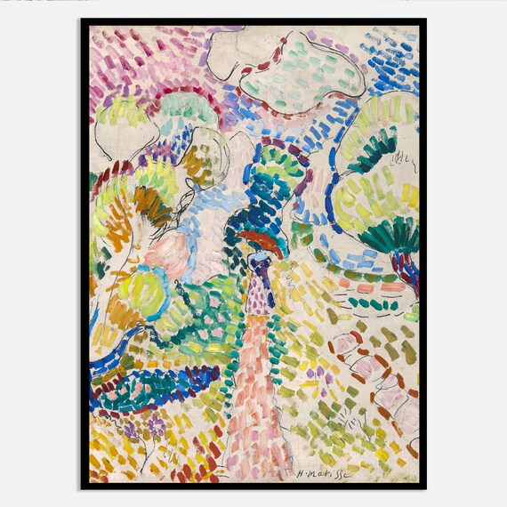 Henri Matisse Oliviers a Collioure Colorful Fauvist Olive Trees Art Poster
