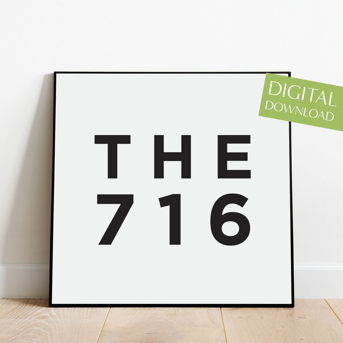 The 716 Buffalo New York Area Code Numbers Hometown Pride Wall Poster