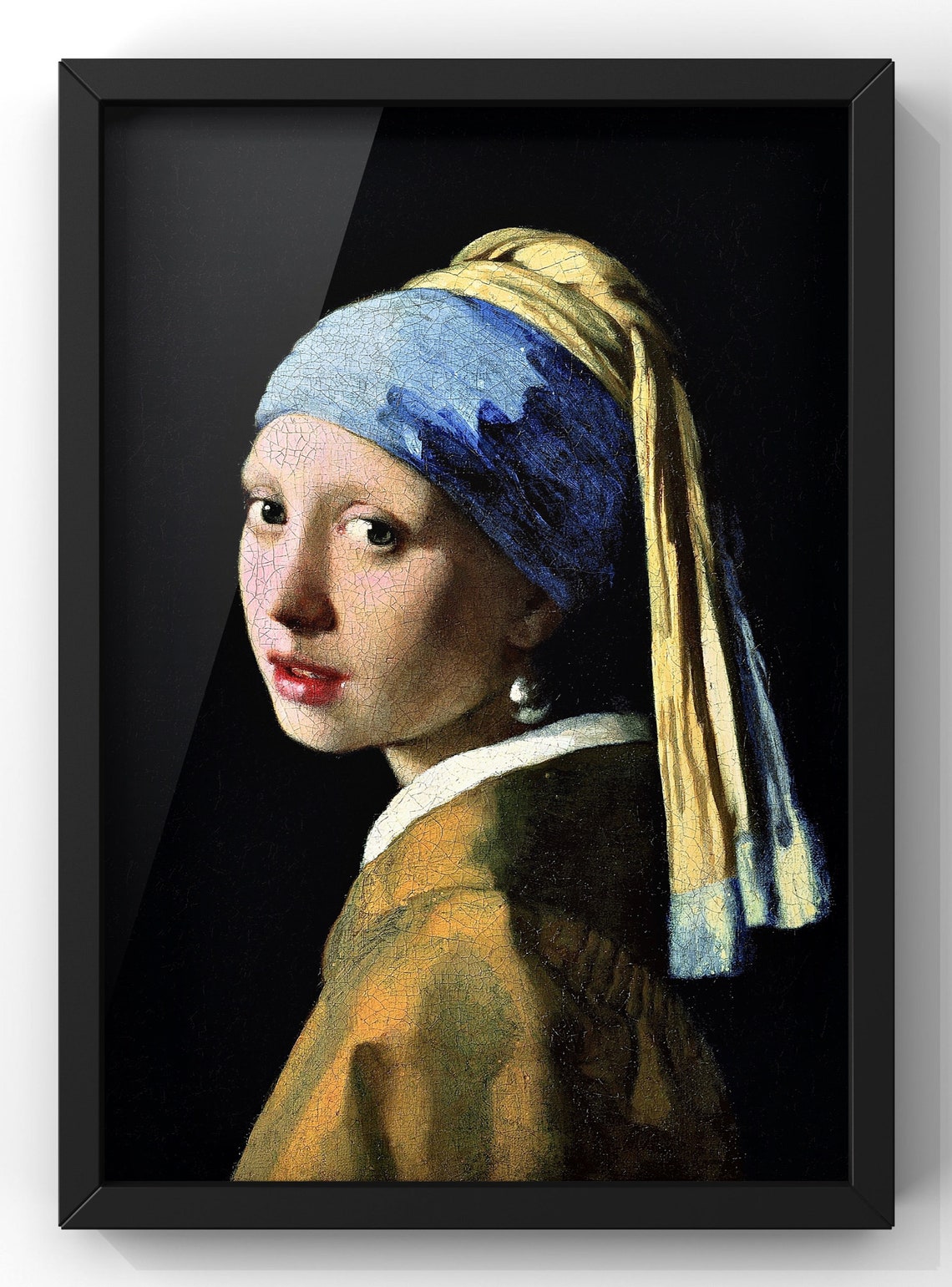 Girl With Pearl Earring Portrait Art Print