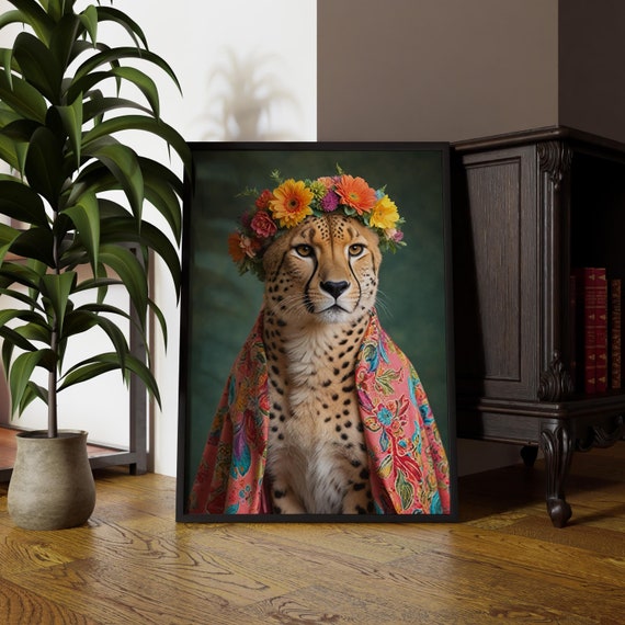 Minimalist Fashion Leopard Art Print Quirky Decor For A Wild Touch