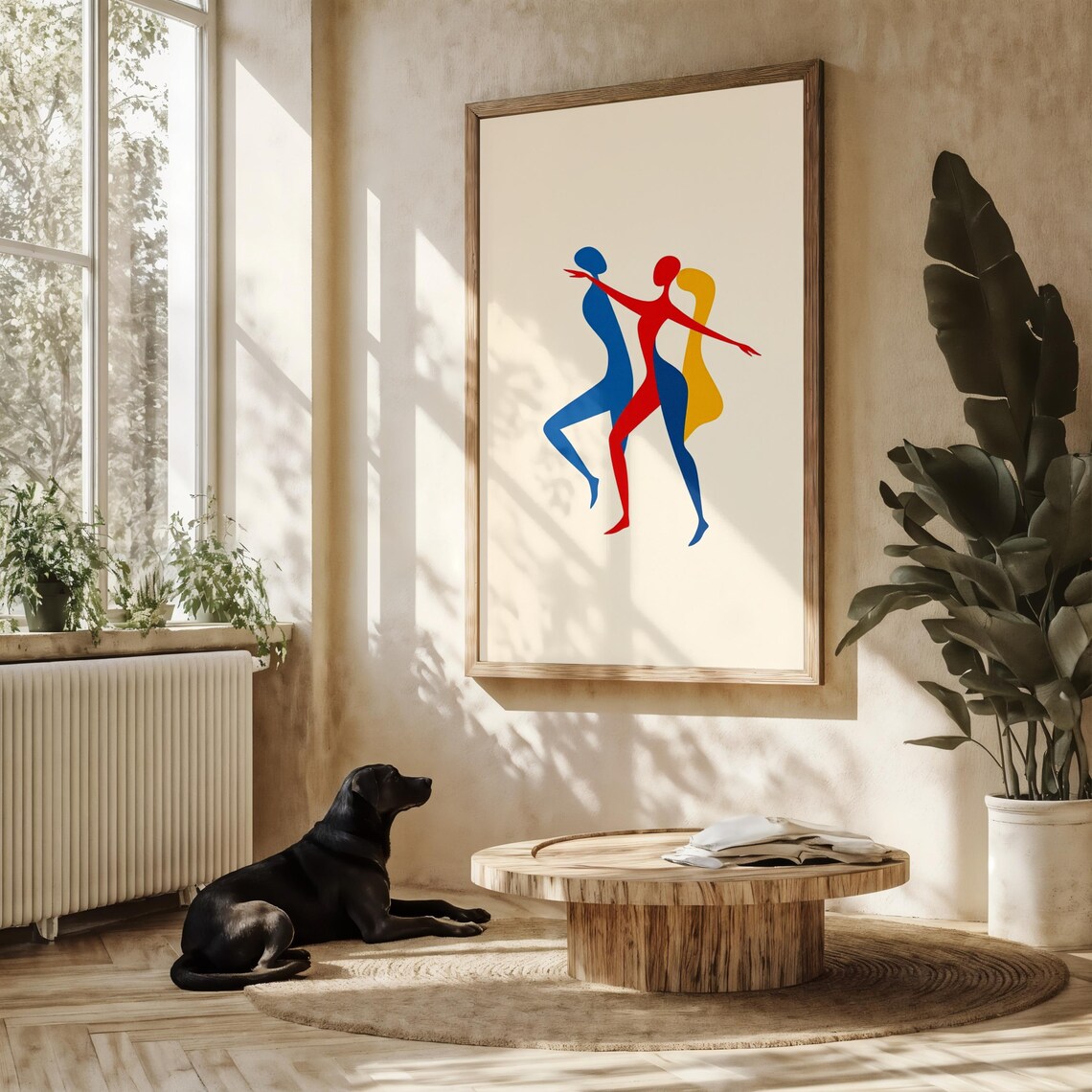 Abstract Minimalist Figure Art Print, Modern Decor - Image 3