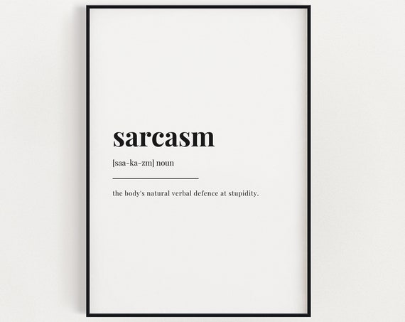 Sarcasm Definition Meaning, Typography Humor