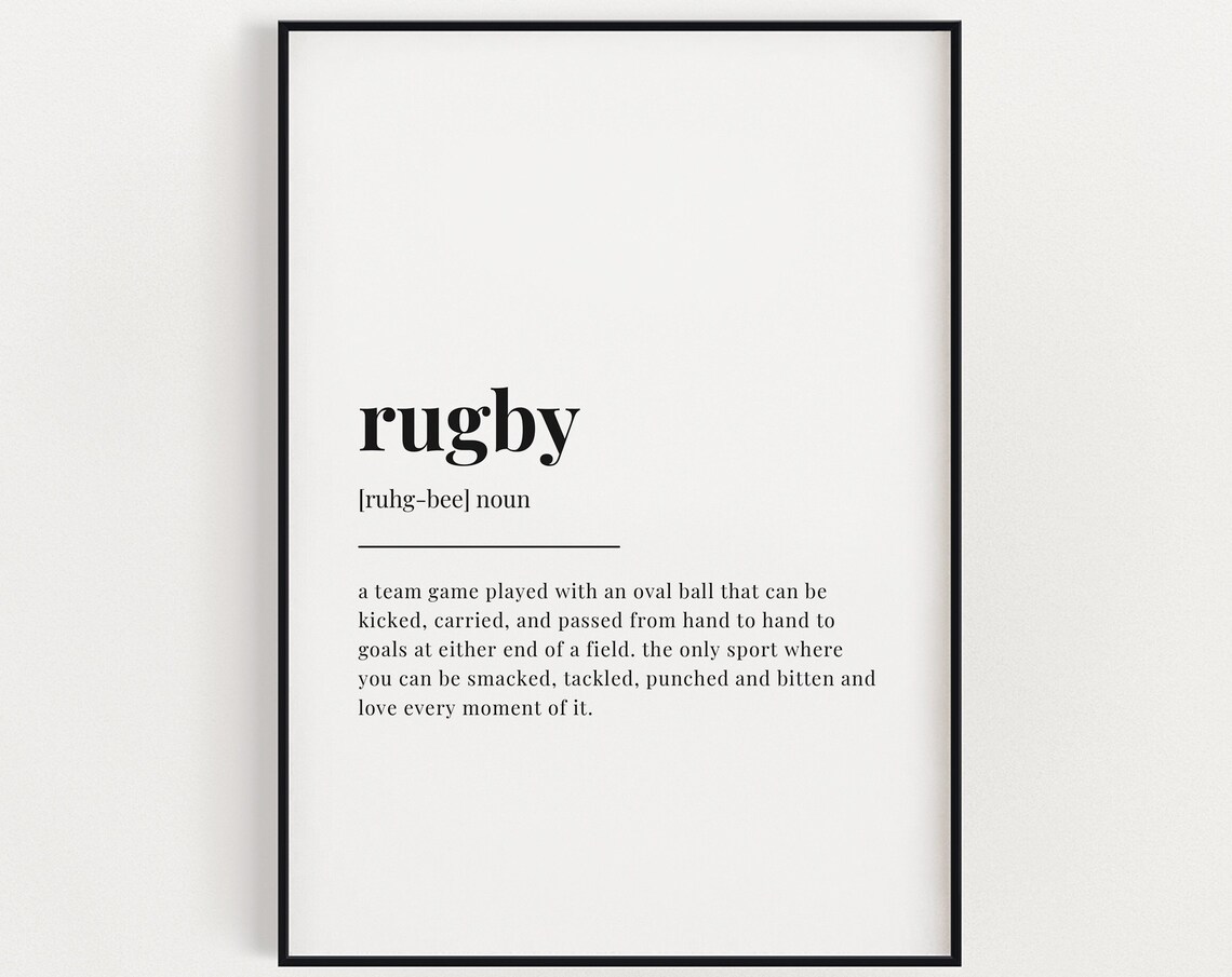 Rugby Definition Meaning, Gift For Rugby Player