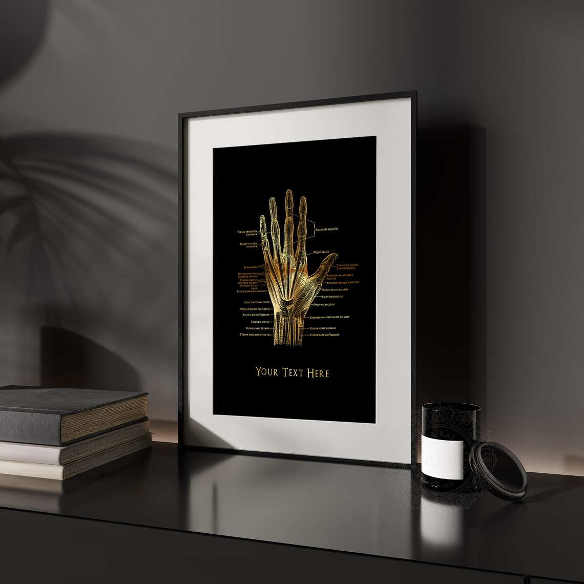 Personalized Hand Anatomy Art Print, Orthopedic Gift - Image 4