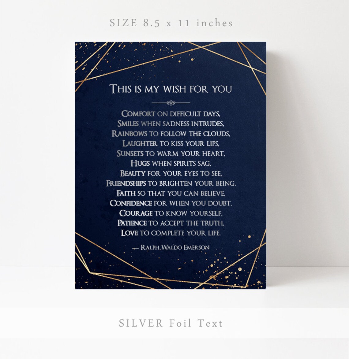 Ralph Waldo Emerson Quote Inspirational Art Print - Image 2