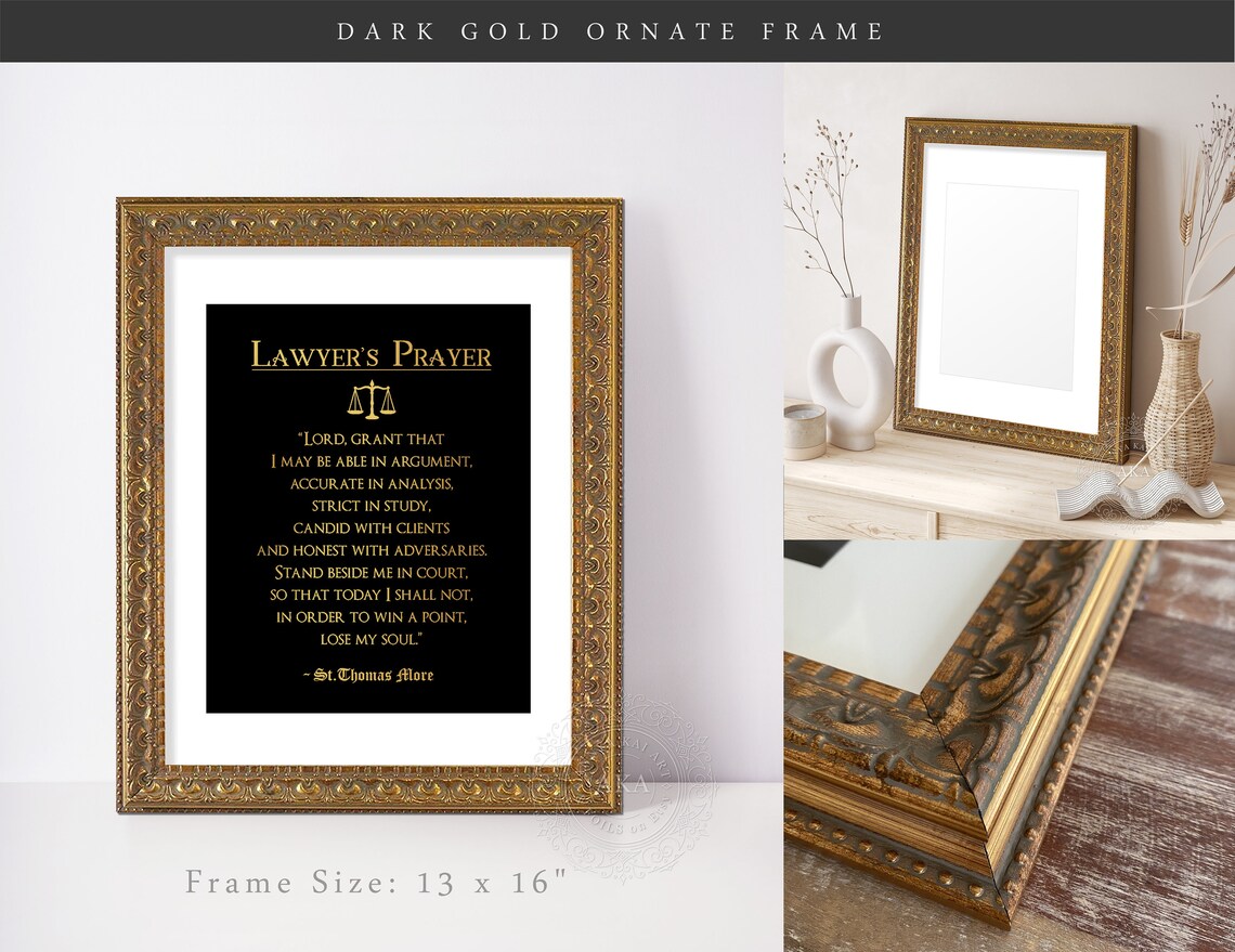 Lawyers Prayer Art Print, Christian Attorney Faith - Image 2