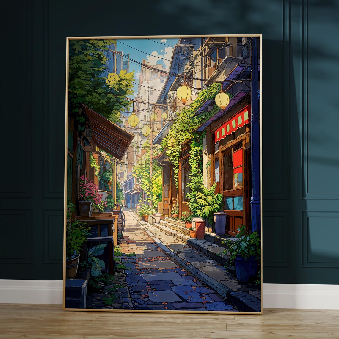 Lofi Anime Poster, Urban Japan Street Style Aesthetic