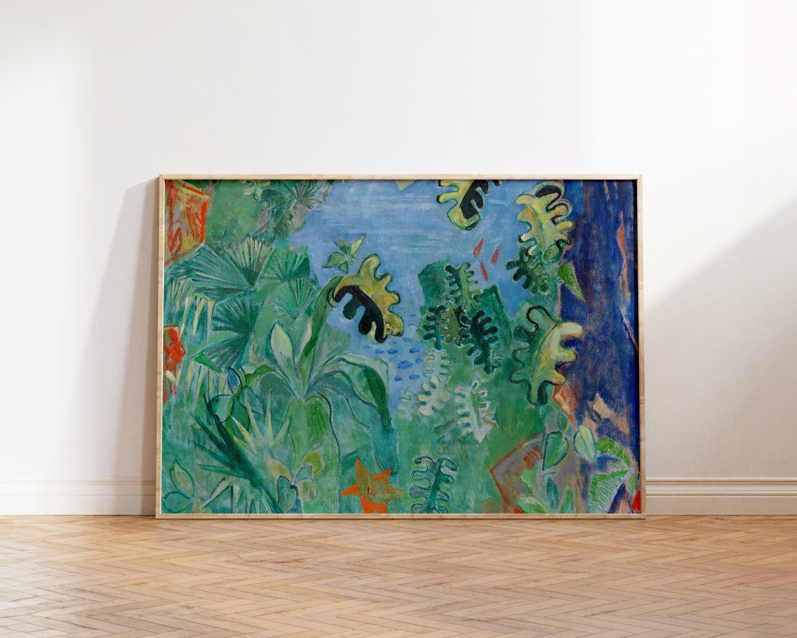 Tropical Jungle Foliage Green Leaves Exotic Botanical Wall Art Poster - Image 5