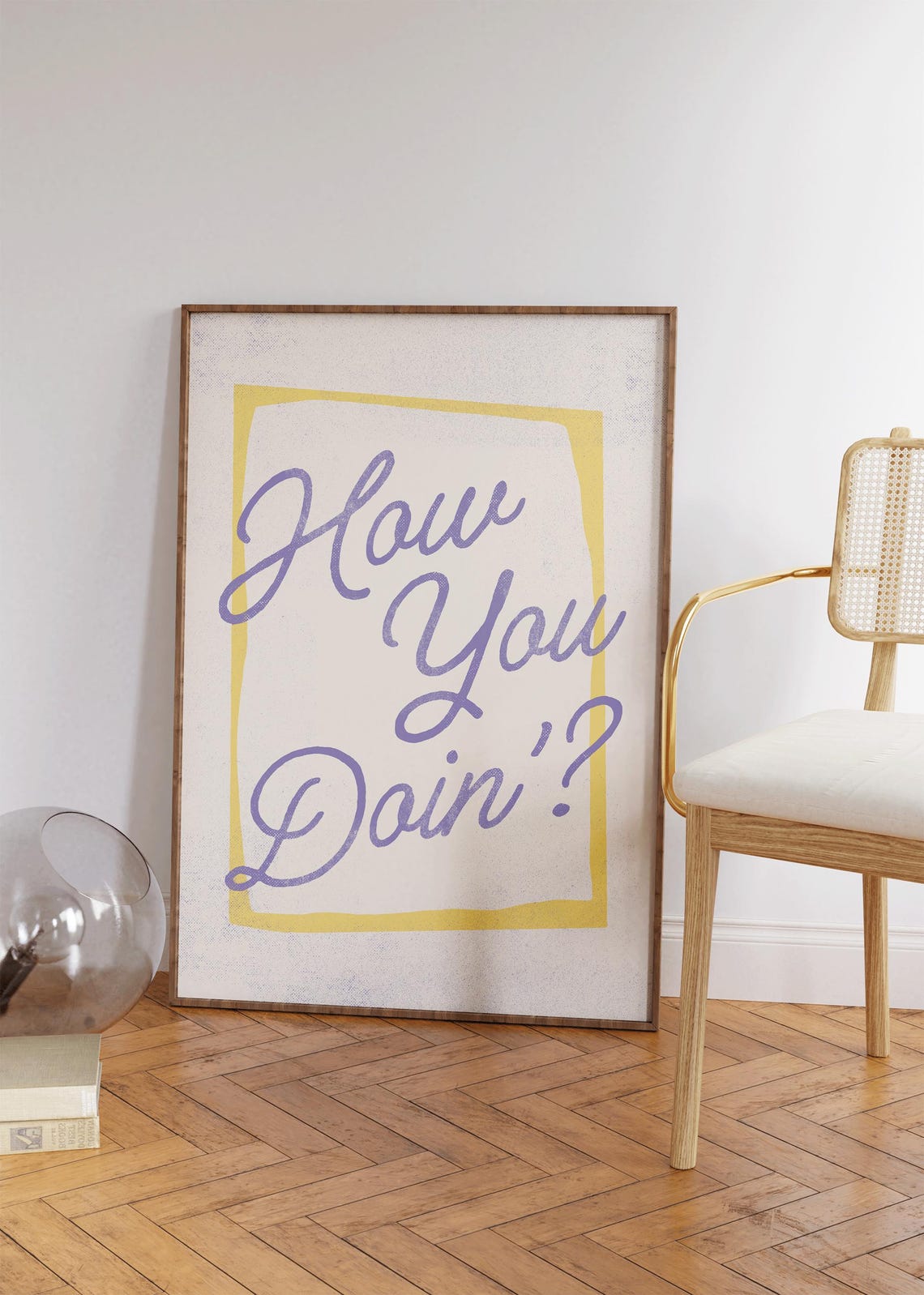 How You Doin Poster Friends Wall Art Friends Poster Friends Decor Friends Merch Joey Friends Gift For Friends Fan - Image 2