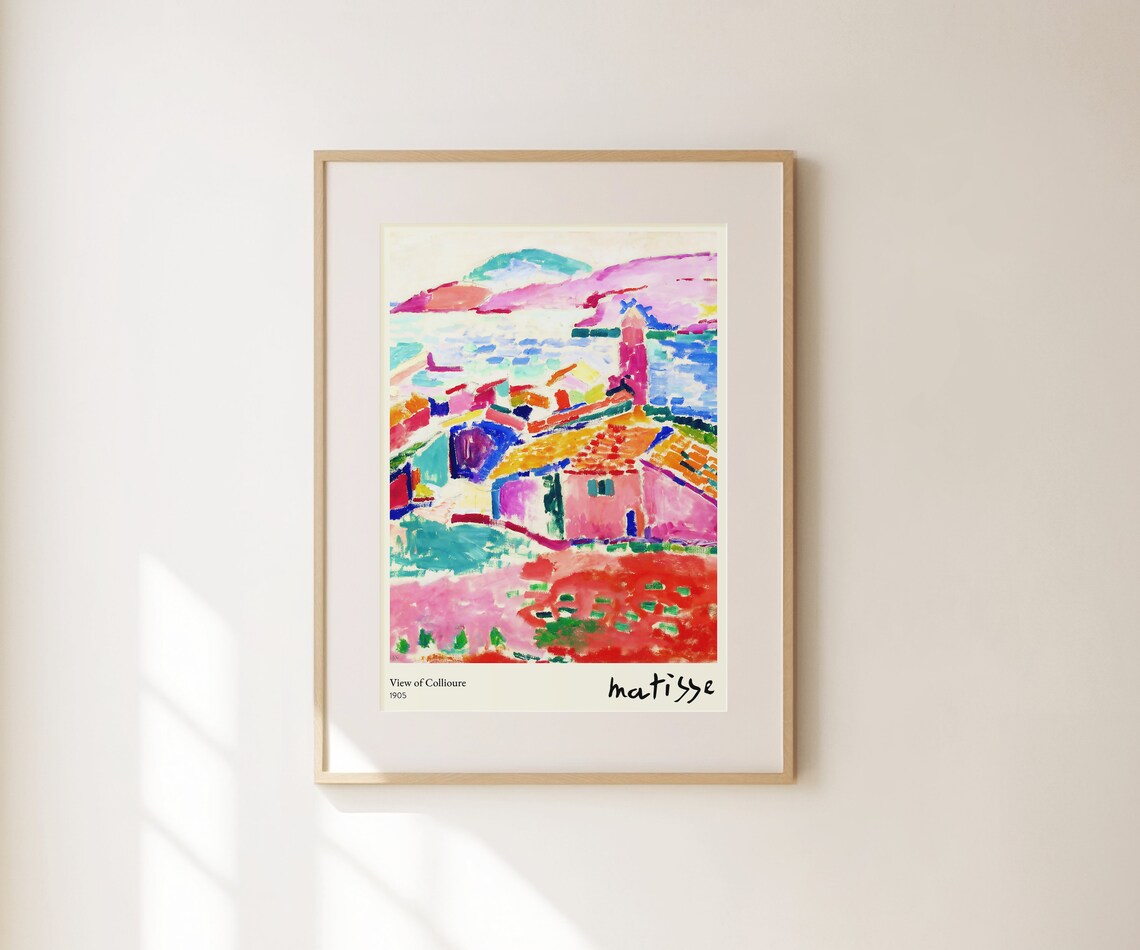 Henri Matisse View Of Collioure 1905 Fauvist Harbor Colorful Art Print - Image 2