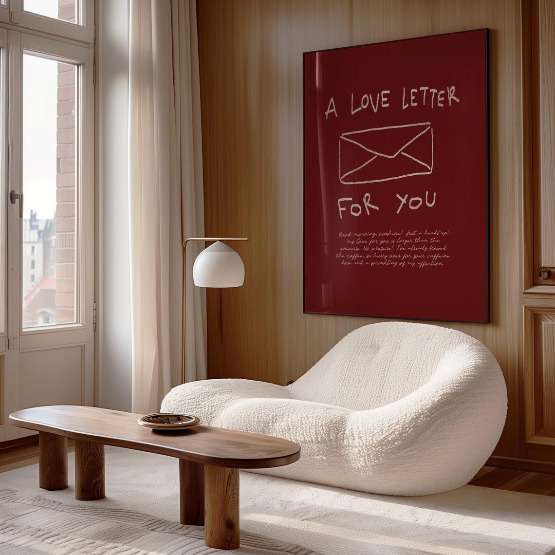 A Love Letter For You Red Envelope Self Love Handwritten Poster - Image 2