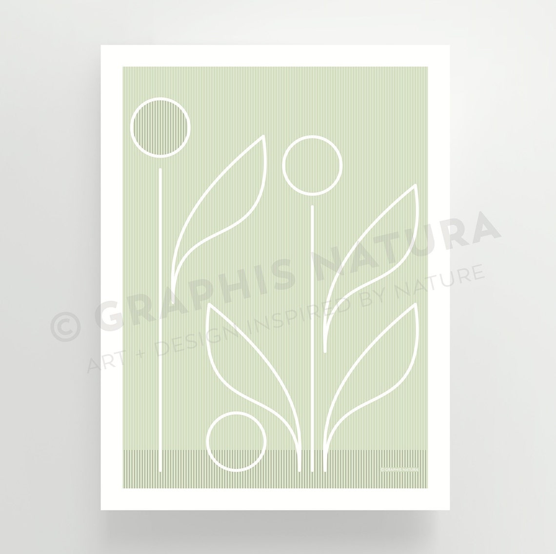 Modern Floral Art Print Minimalist Flower Art Geometric Flower Print Geometric Floral Art Minimalist Wall Art Organic Modern Decor - Image 2