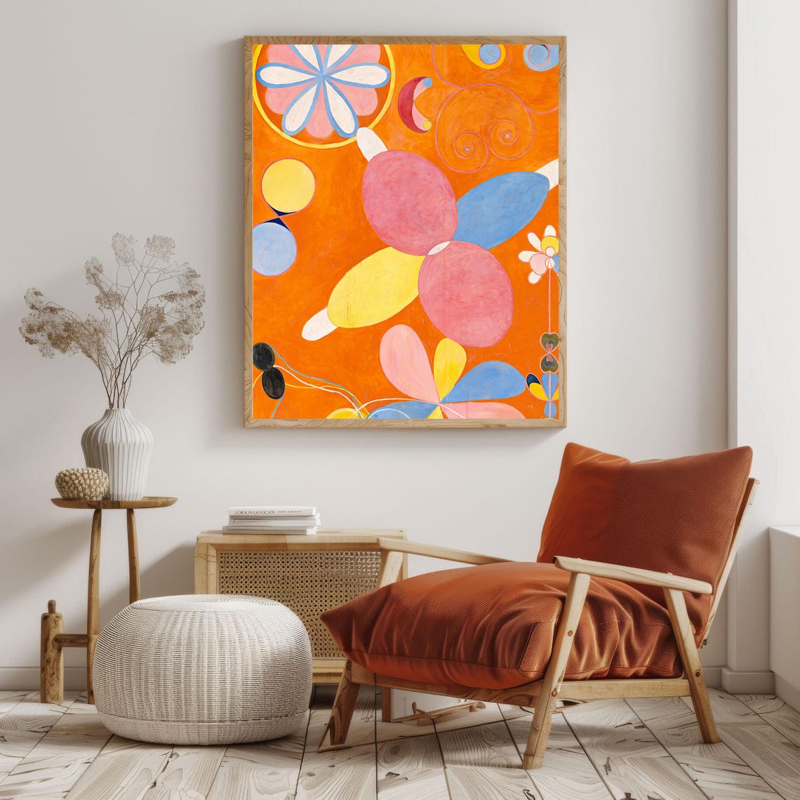 Hilma af Klint Orange Petals Floral Abstract Vintage Wall Art Poster - Image 2