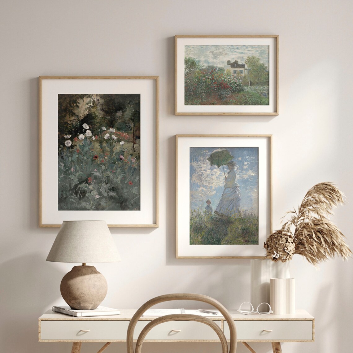 Moody Wildflower Garden Painting Vintage Cottagecore Floral Art Poster - Image 2