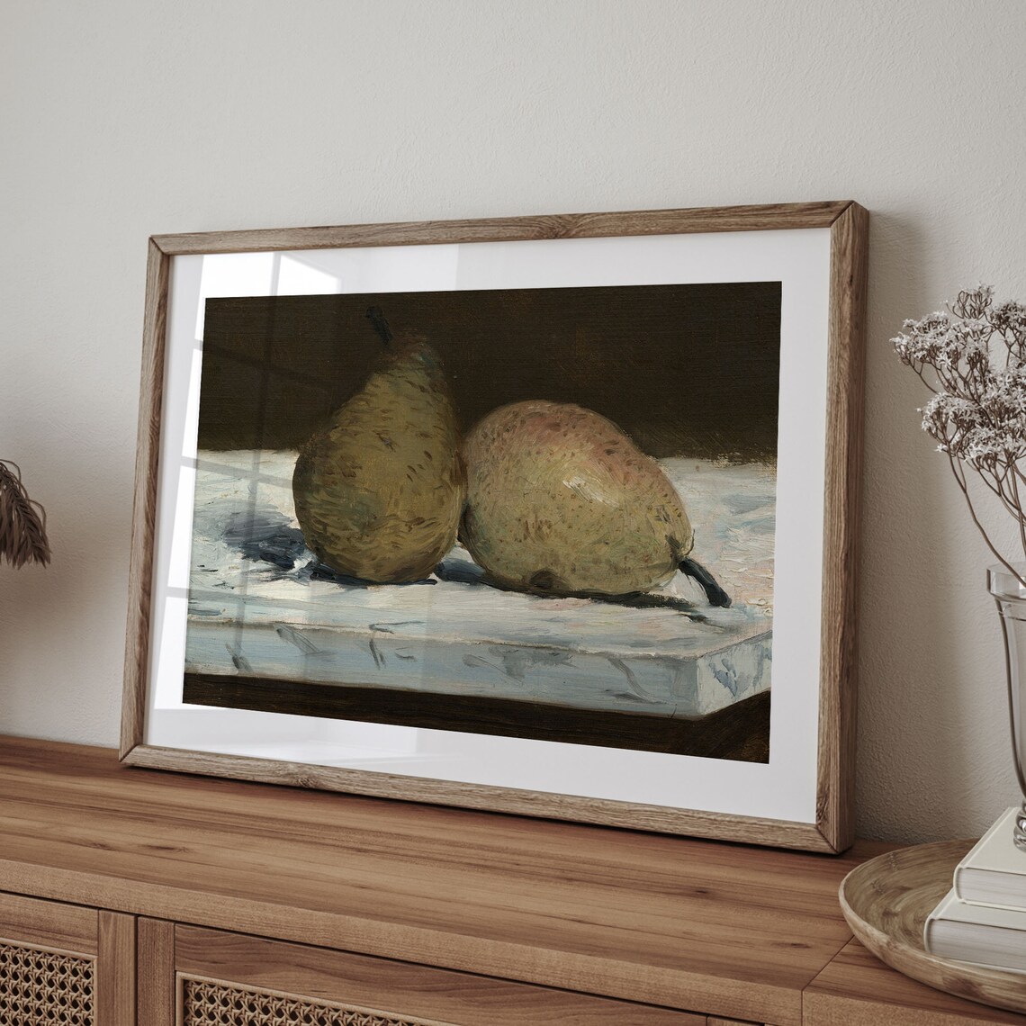 Classic Pear Still Life Vintage Kitchen Art Print - Image 4