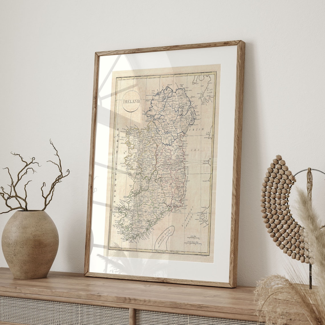 1799 Ireland Map Poster, Vintage Irish Wall Art - Image 4