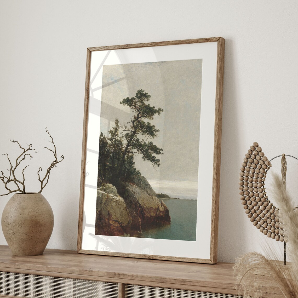 Vintage Tree Country Landscape Art Print, Farmhouse Decor - Image 4