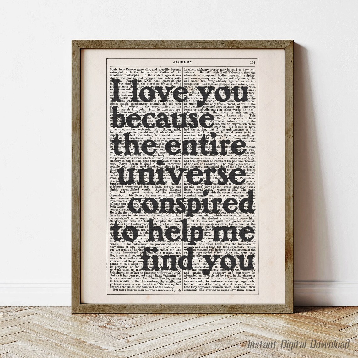 Paulo Coelho The Alchemist Universe Conspired Love Dictionary Art Poster