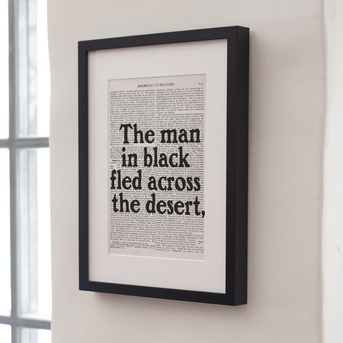 Stephen King The Man In Black Fled Across The Desert Quote Poster - Image 4