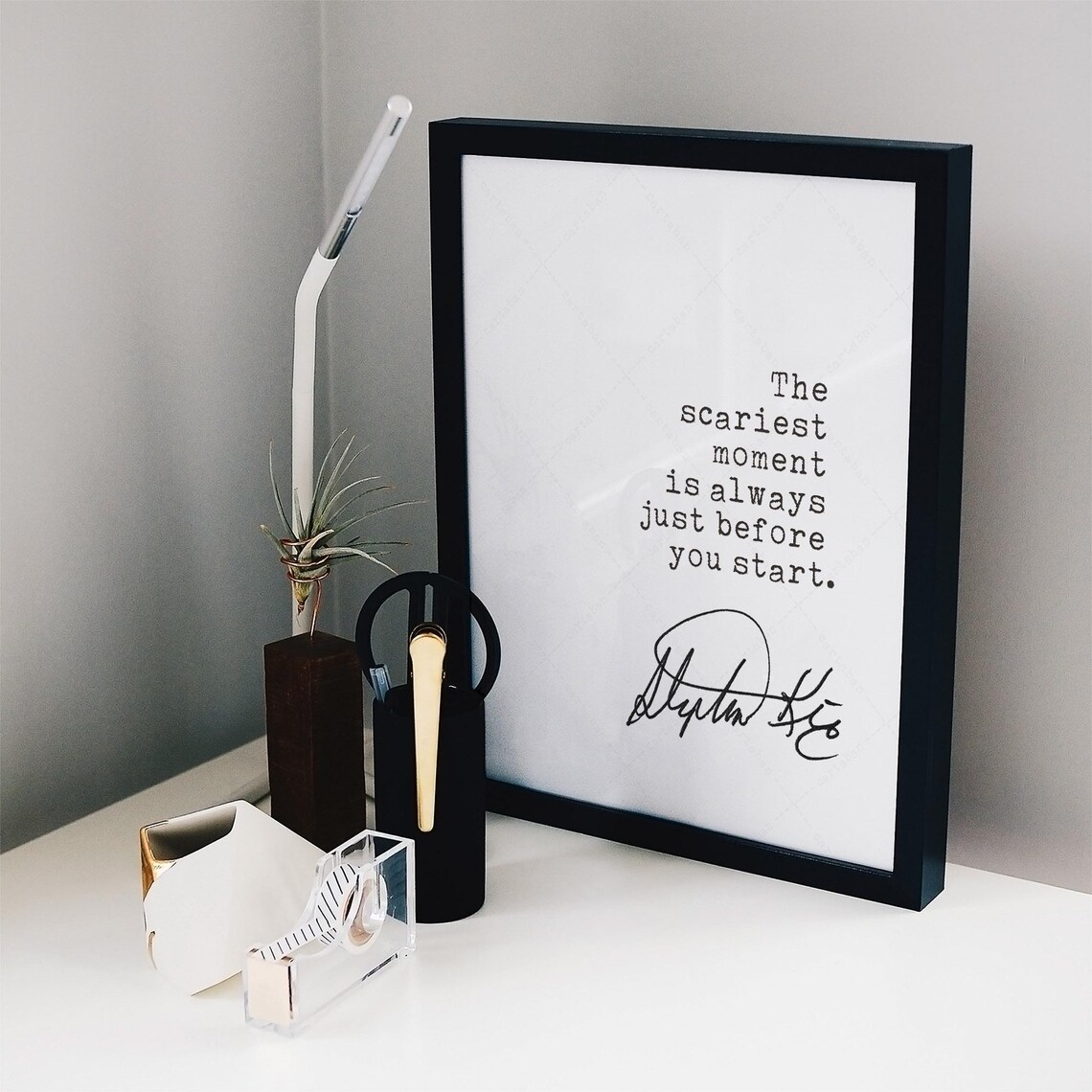 Stephen King Quote Art Print, Scariest Moment - Image 2