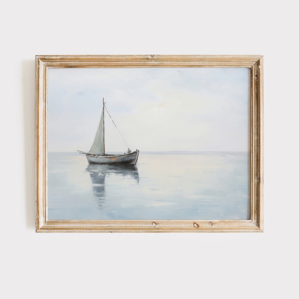Fishing Boat Painting Nautical Wall Art Print