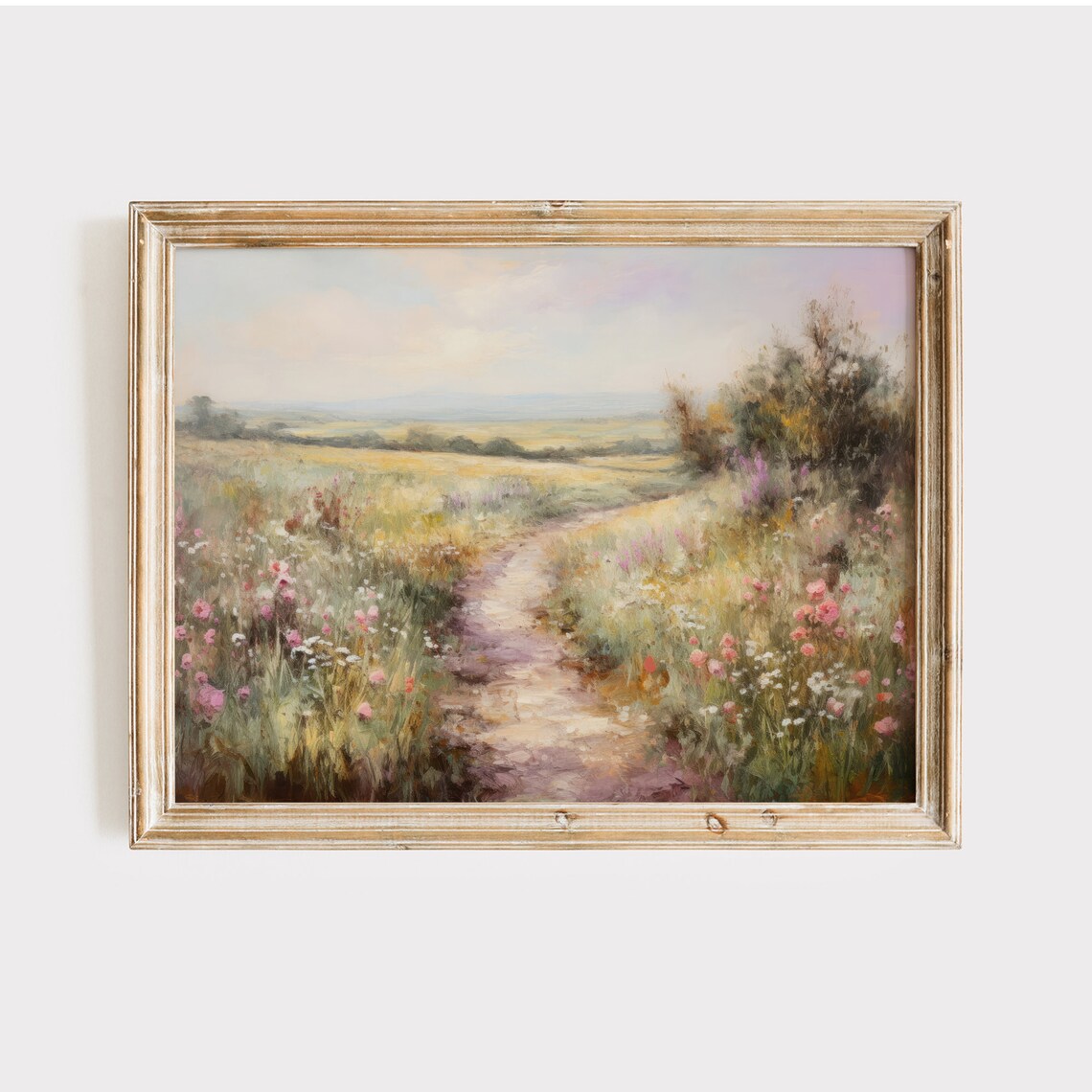 Country Landscape Art Print, Rustic Landscape