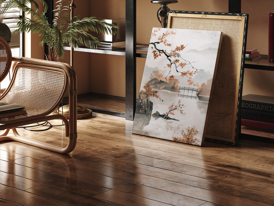 Japanese Painting, Japandi Style Art Print - Image 3