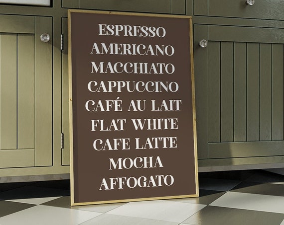 Coffee Bar Wall Art Boho Minimalist Prints Modern Art Bohominimalistdecor Trendy Coffee Art File