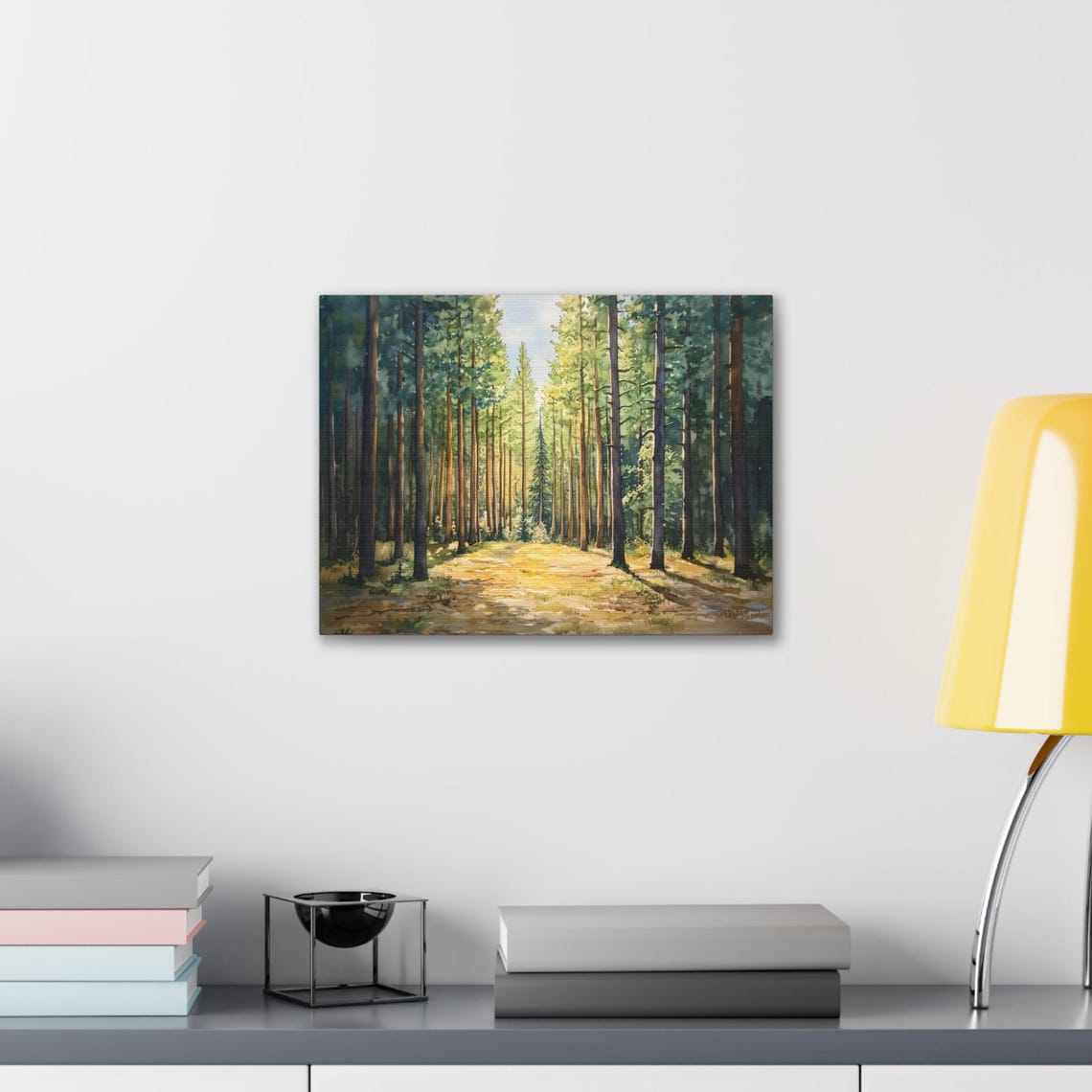 Bright Morning Pine Forest Sunlight Tranquil Woodland Poster - Image 2