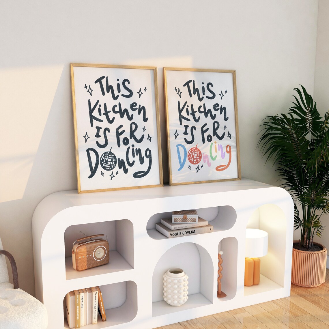 Kitchen Is For Dancing Retro Kitchen Disco Print - Image 2