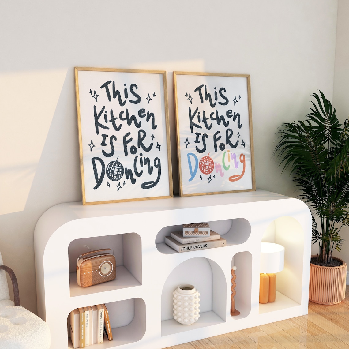 Retro Kitchen Disco Poster, Funky Dancing Decor - Image 2