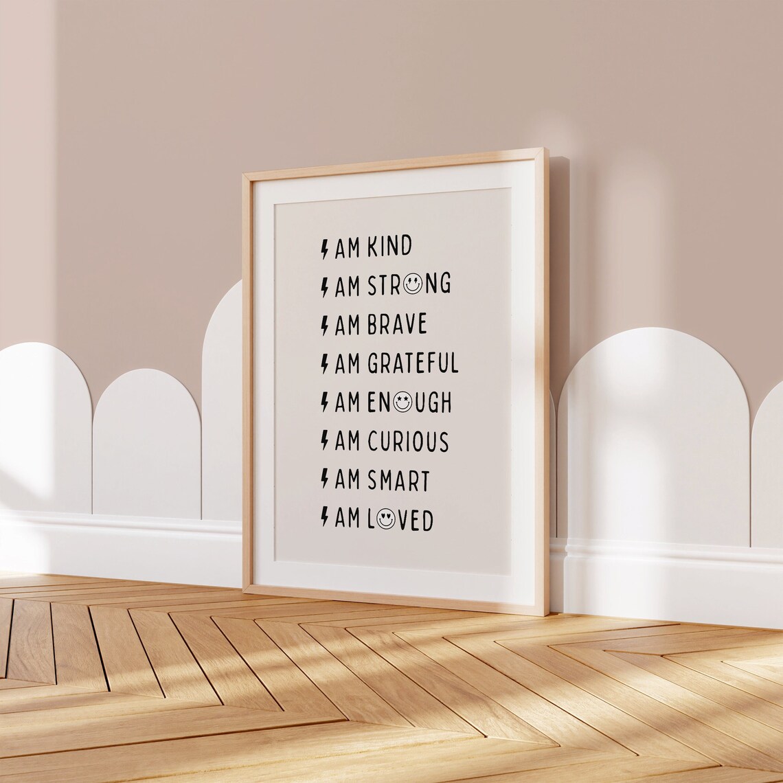 Affirmations for Nursery Decor, Retro Kids Art Print - Image 2