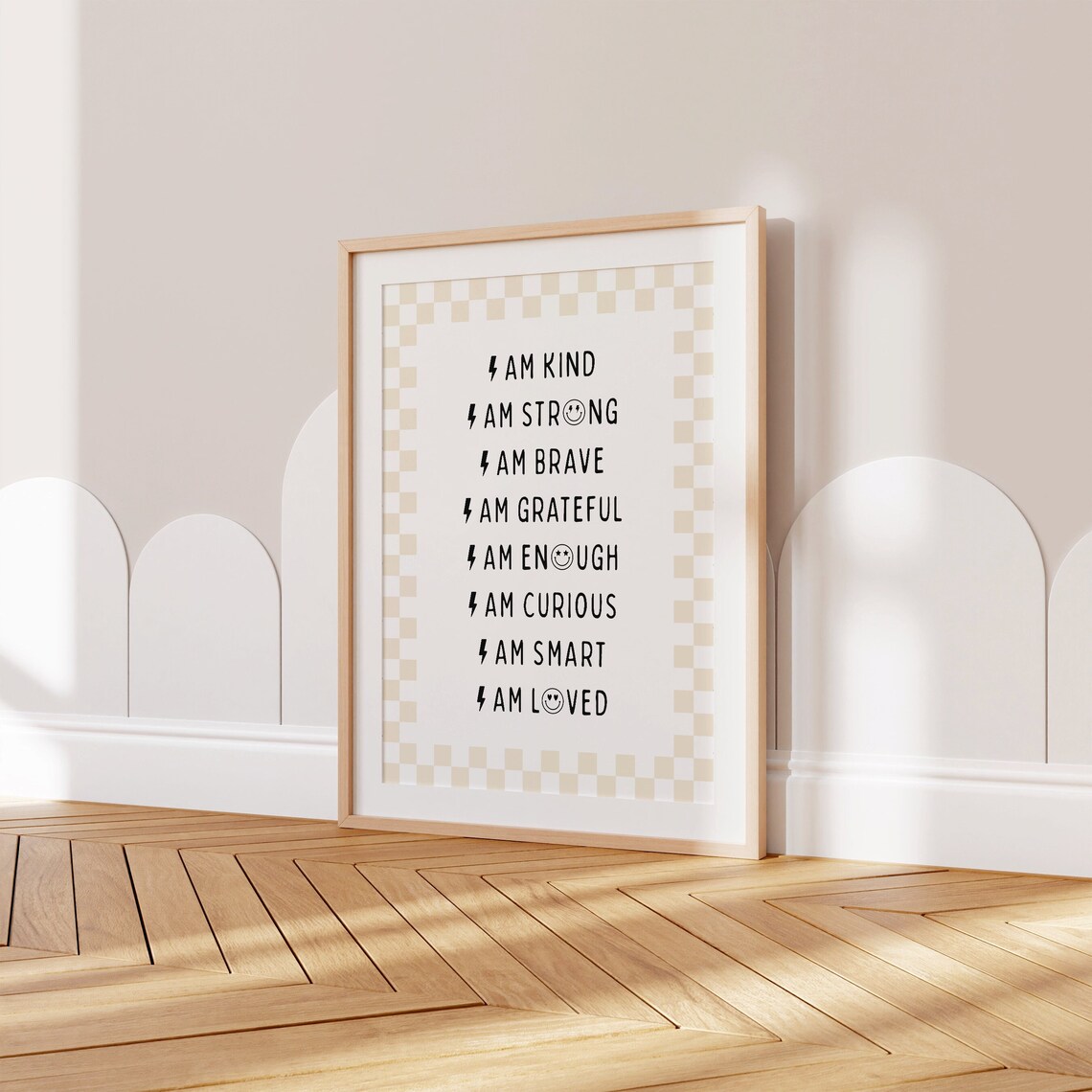 Affirmations Black Nursery Decor Kids Affirmation Poster - Image 5