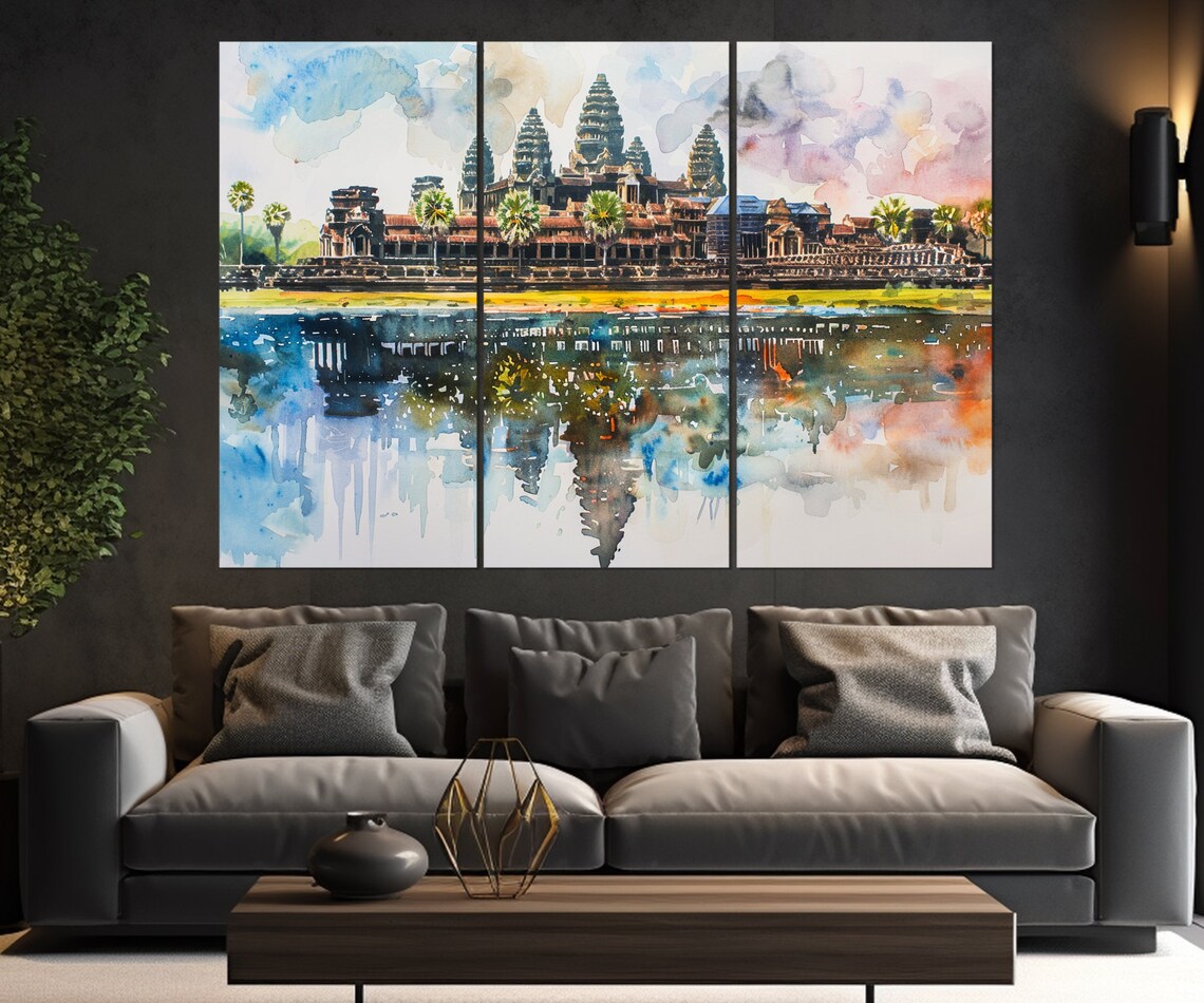 Angkor Wat Ancient Khmer Architecture Art Print - Image 2