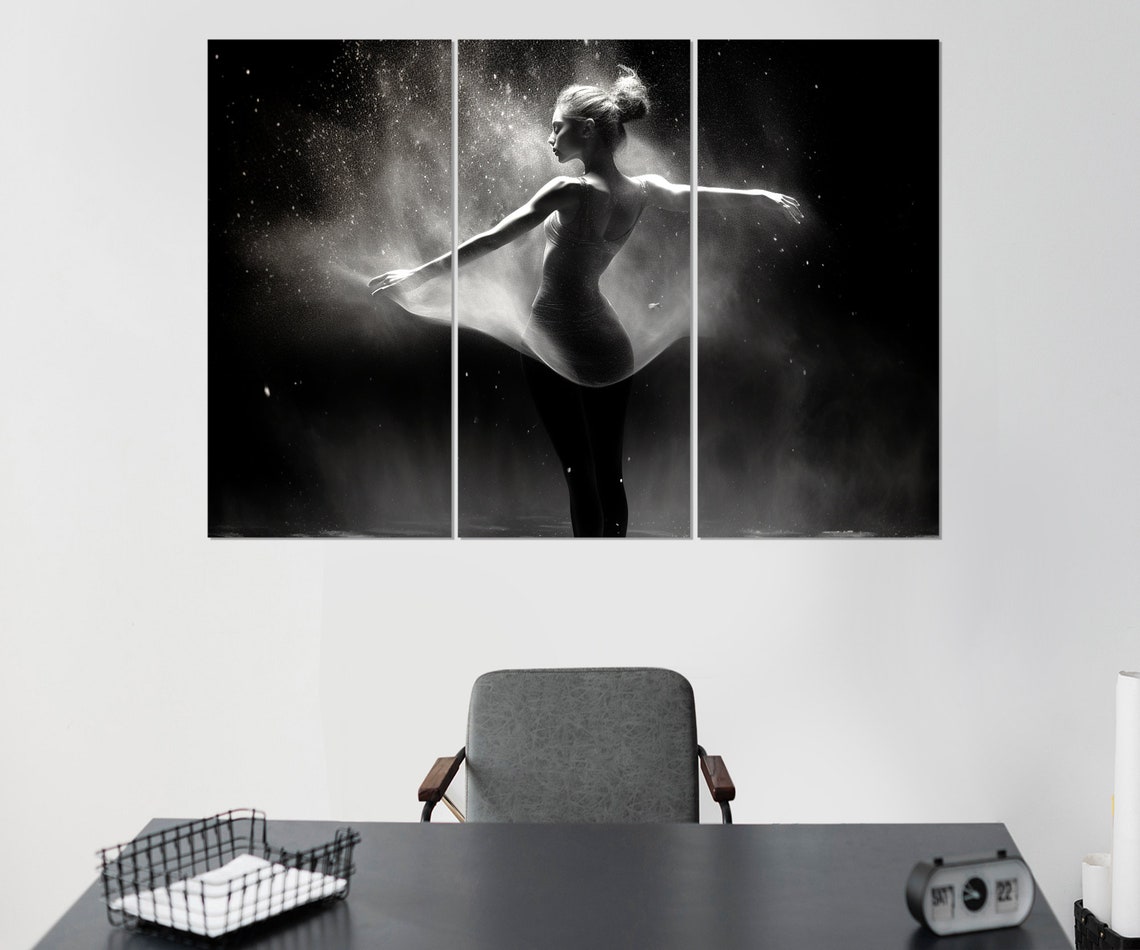 Abstract Woman Dancer Print Dancing Painting Dancer Gift Dancing Studio Decor Dancing Class Wall Art Framed And Ready To Hang - Image 2