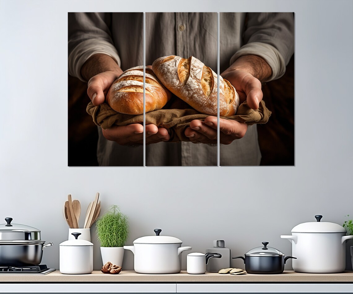 Bread Print, Kitchen Wall Decor Baker Gift - Image 3