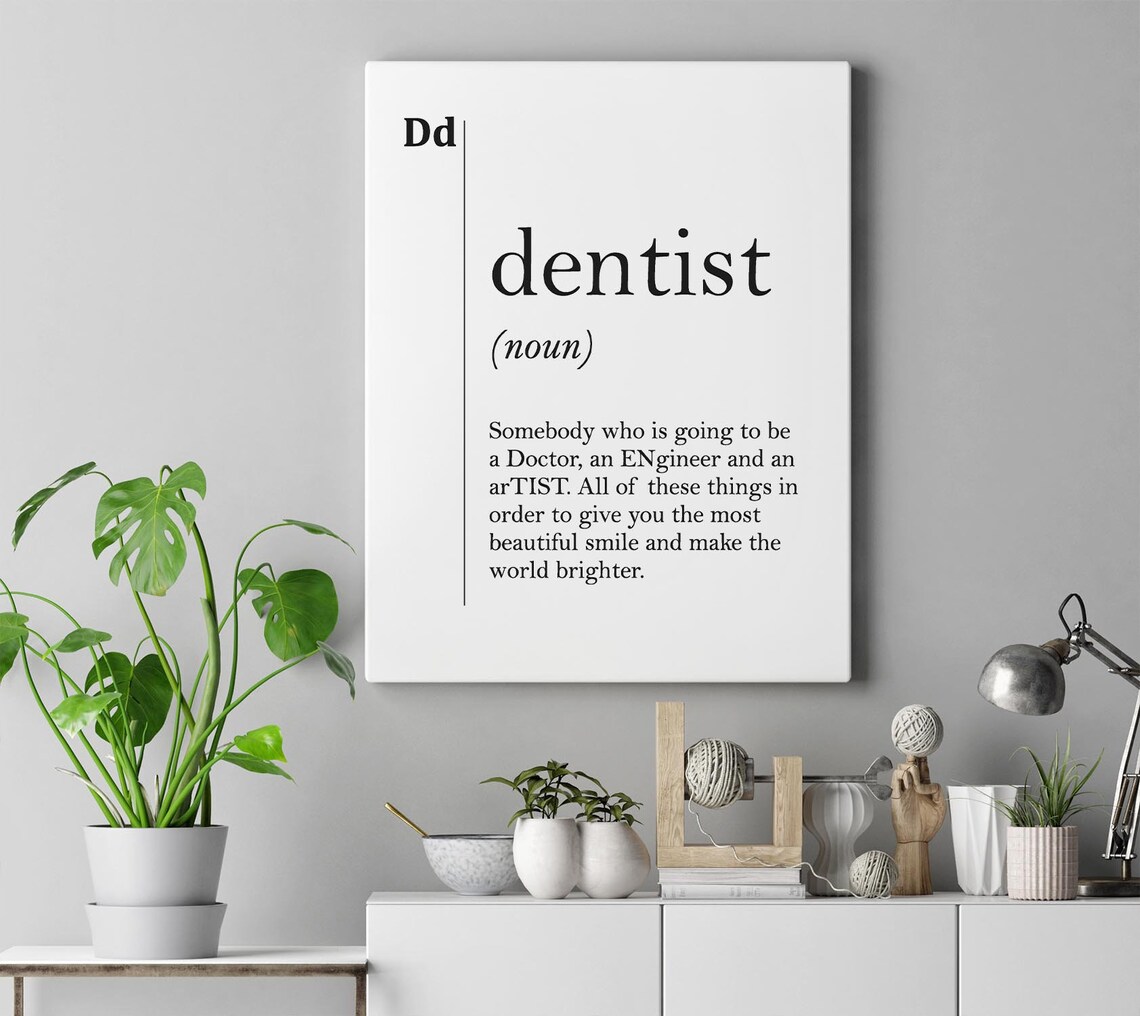 Dentist Definition Poster, Dental Office Decor - Image 4